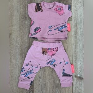 Moi Noi Baby 2-Piece Graphic Outfit Size 3-6M